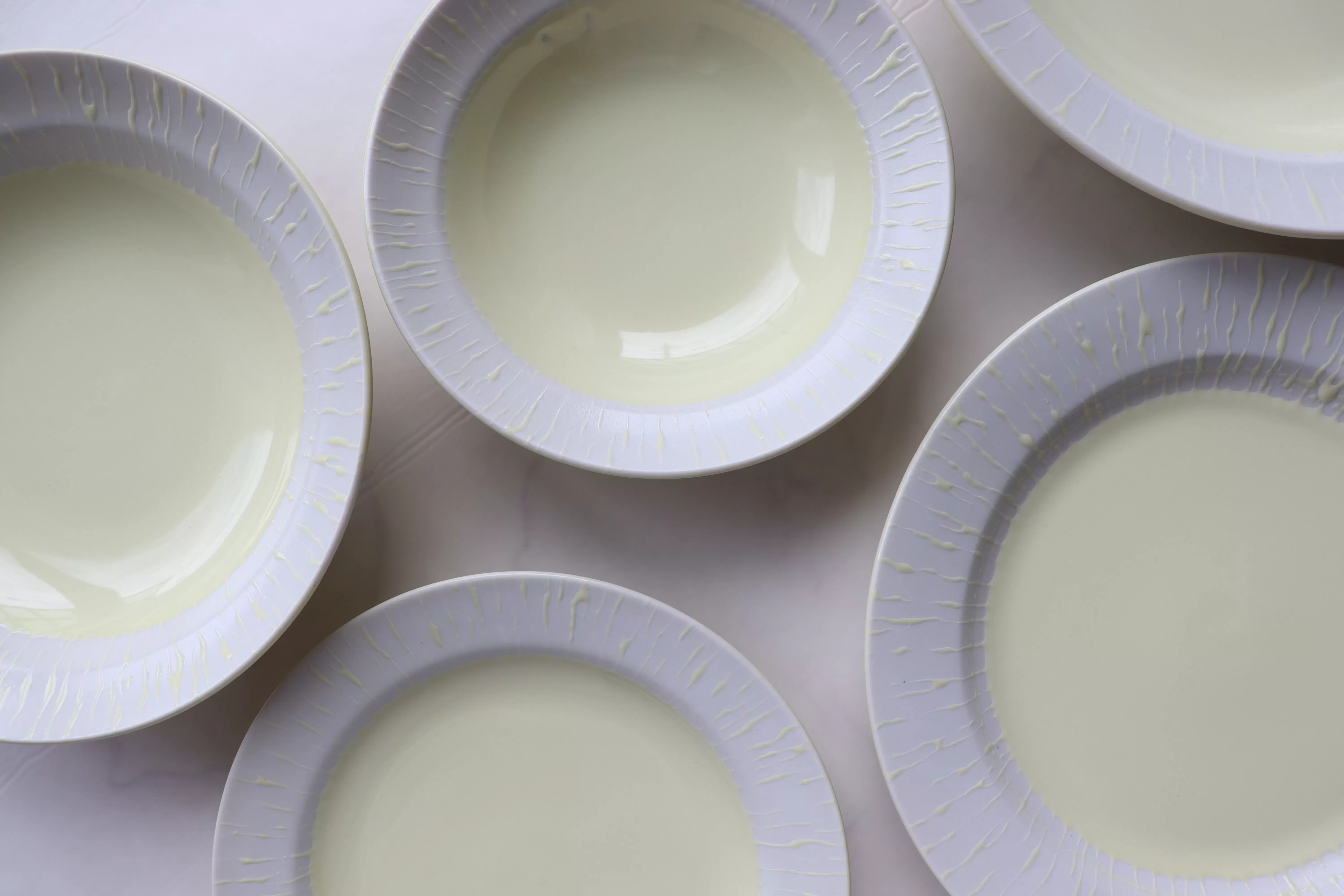 ［MR-6 gray/white/yellow］7.0深皿